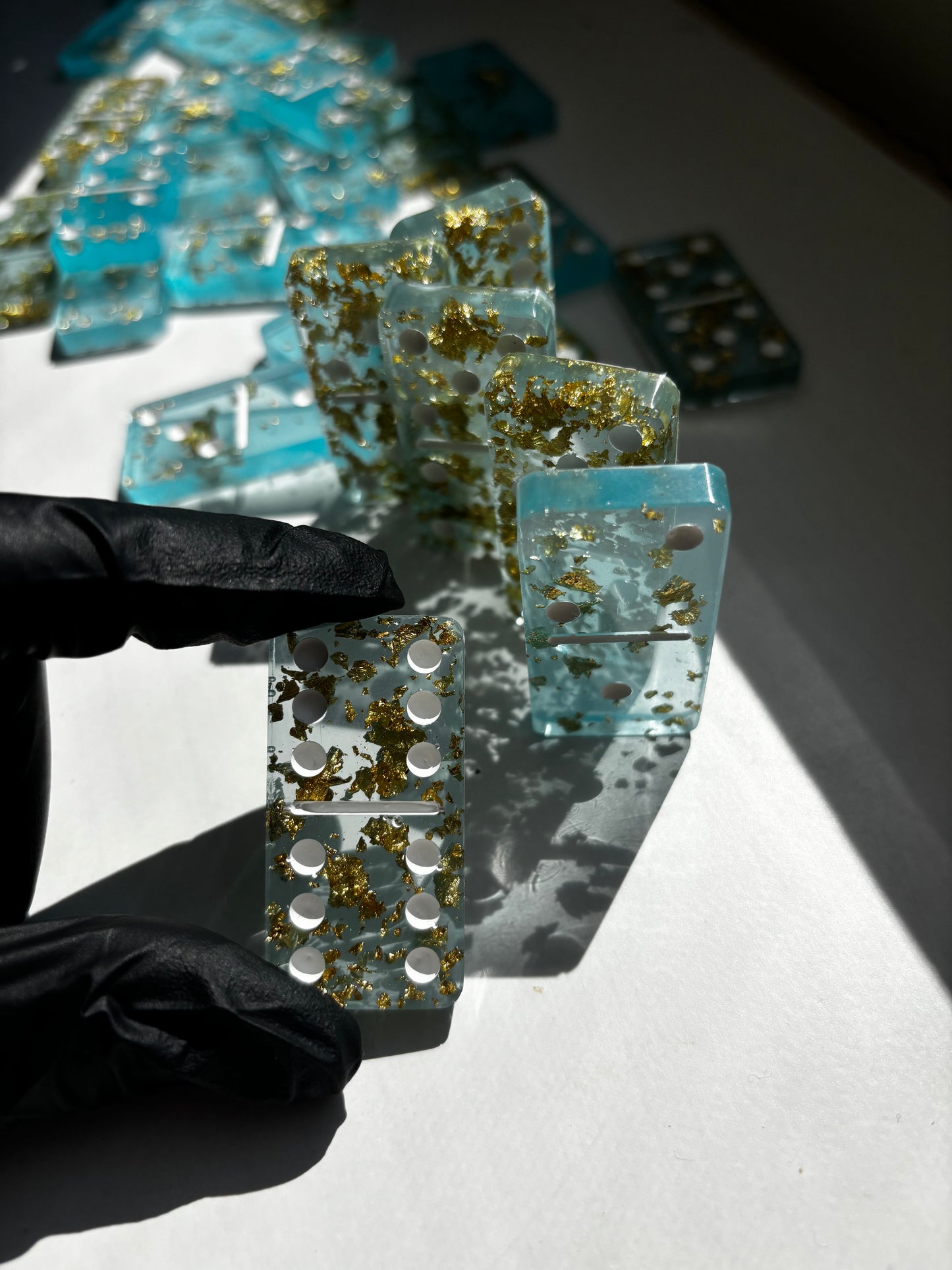 Celeste Gold Domino Set (28 pieces)